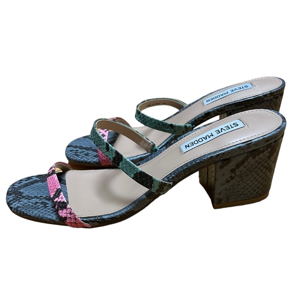 Steve Madden Issy Mule in Multi Snake - Picture 4 of 10